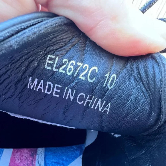 English Laundry Men's Black Perforated Leather Lace Up Closed Toe Oxford Size 10 - Picture 9 of 10